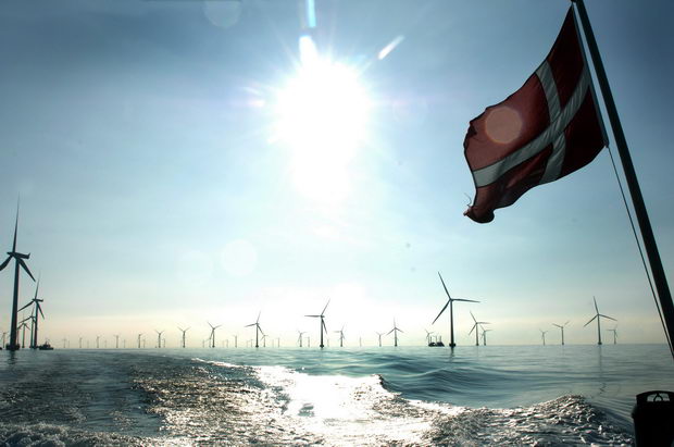 The new Roedsand 2 Offshore Wind Farm, Denmark