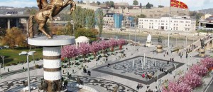 Почнува изградбата на новата фонтана на плоштадот „Македонија“