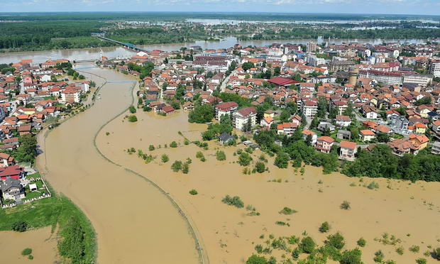 Floods in Brcko, Bosnia