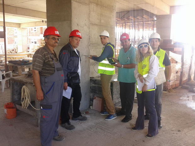Ispituvanje cvrstina na beton vo Adora-Skopje-Novo Lisice-septemvri 2014