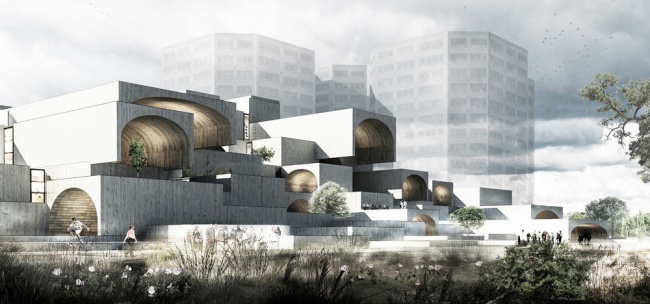 28..Commercial and multi-purpose buildings - future projects  commercial center in Dreamland Iskhafane (Iran), the Bureau of Farshad Mehdizadeh Architects