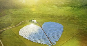 Соларна централа во облик на срце