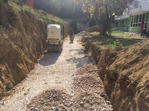 potporen zid na vodno gradinka