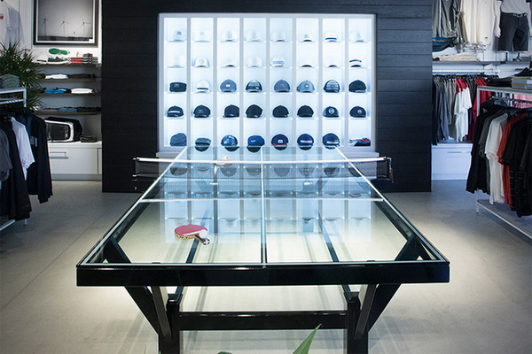TravisMathew Glass Top Ping Pong Table