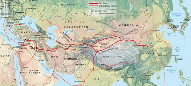 SilkRoadWallMap