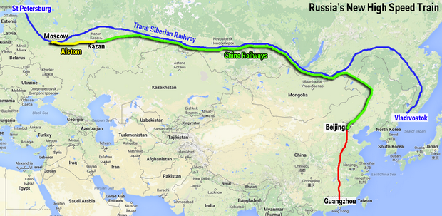 Rusija brza zeleznica