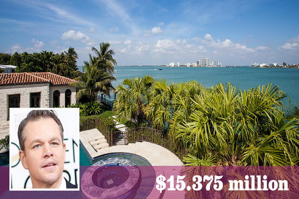 Matt Damon Finally Sold His Miami Beach Mansion