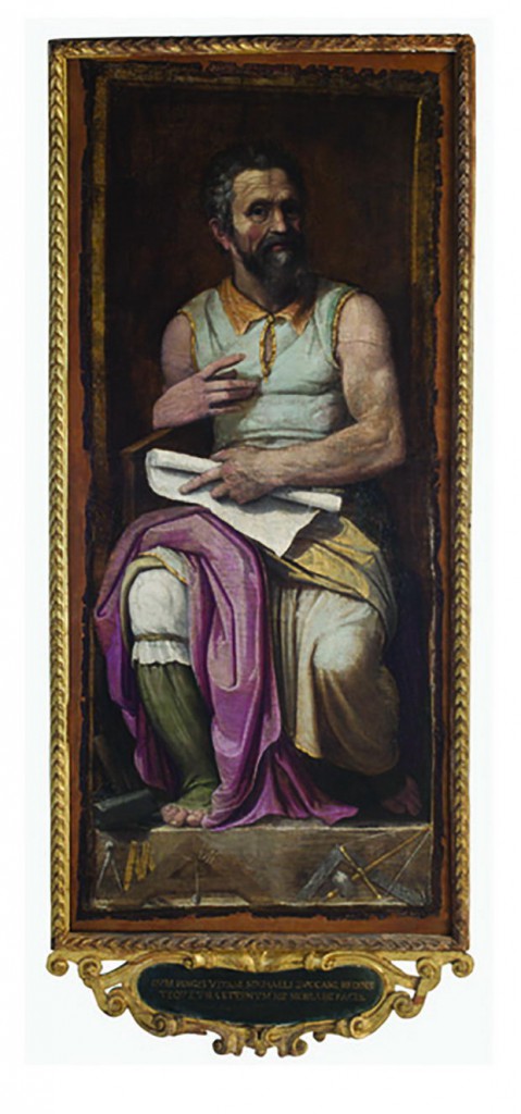 Federico Zuccari Michelangelo as Moses 1580er