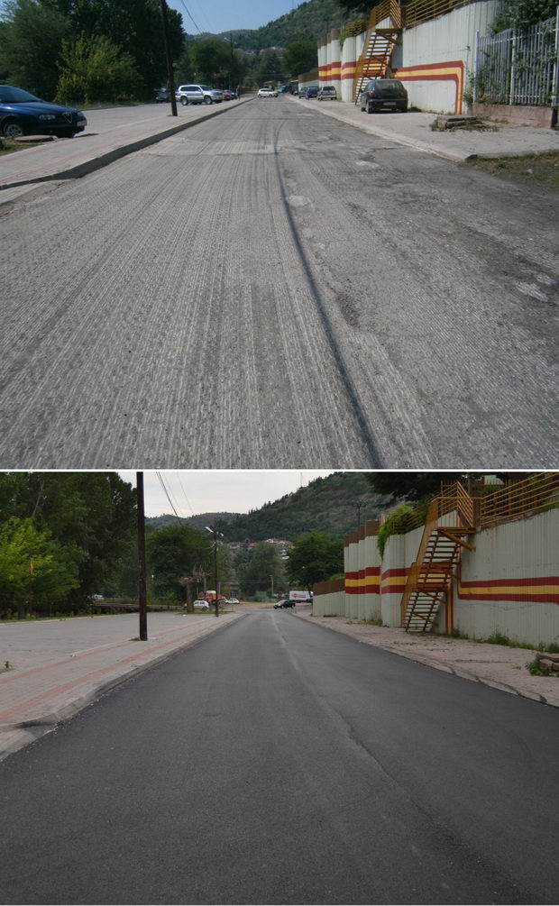 asfaltiranje na ulica slobodan jovanovski stip