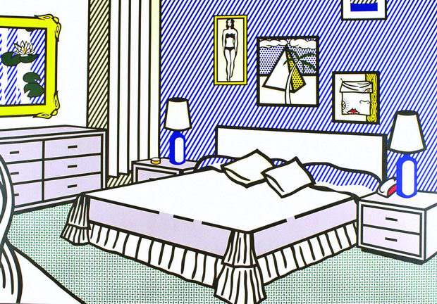 Interior with Waterlilies 1991 by Roy Lichtenstein 1923-1997