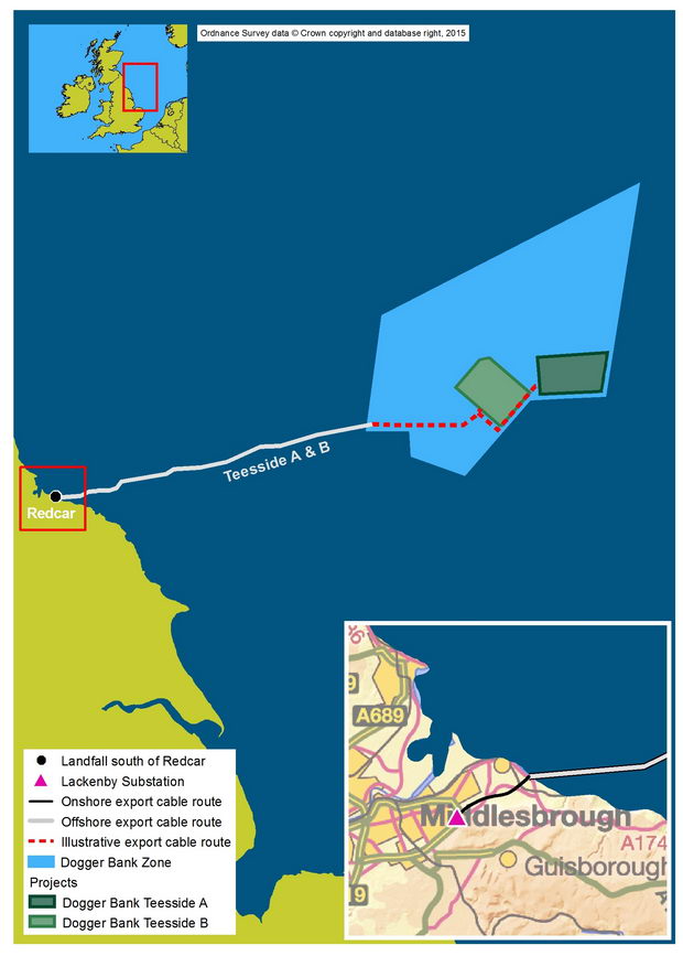 Dogger Bank Teesside AB Map