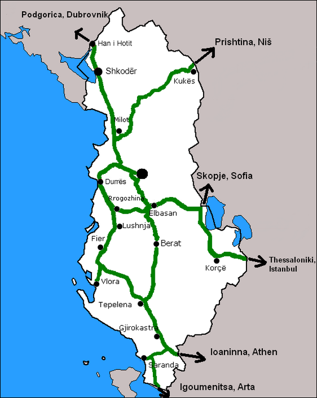 Avtopati vo Albanija