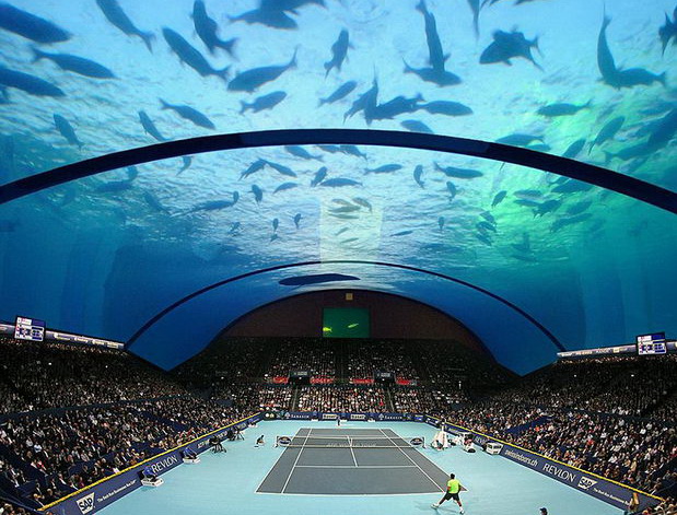Dubai teniski teren pod voda
