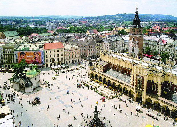 5 Plostad vo Krakov Polska