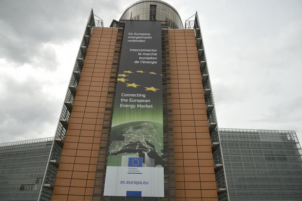 Affiche sur le Berlaymont