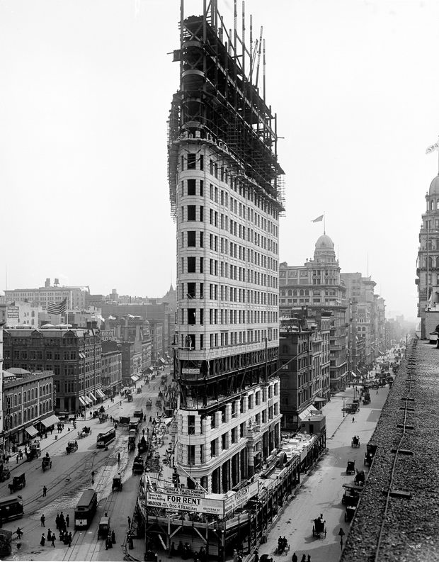 The Flatiron Building Under Construction