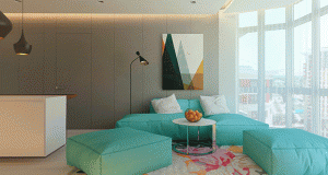 Неутрални бои во комбинација со минималистички дизајн на мебел