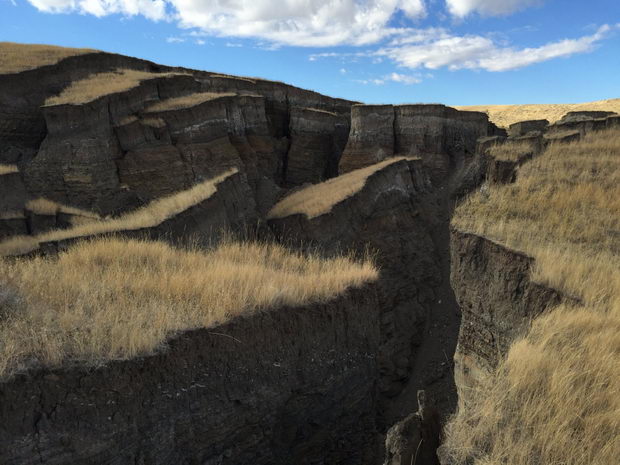 Awe, curiosity over sudden, huge 'gash' in Wyoming's Bighorn Mountains