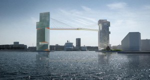 Спектакуларен мост за велосипедисти во Копенхаген