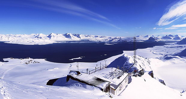 Istrazuvacka stanica na Arktikot vo Norveska