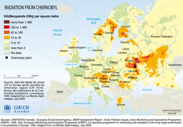 Radijacija od Cernobil;