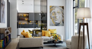 10 прекрасни дневни соби со свежи жолти детали