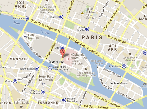 Pariz-Il d la Site karta