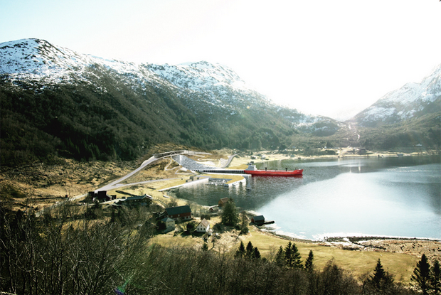 norveska brod i tunel