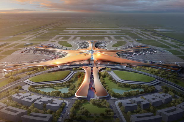 Peking aerodrom nov Zaha Hadid