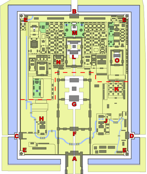 2. zabranetiot grad, mapa