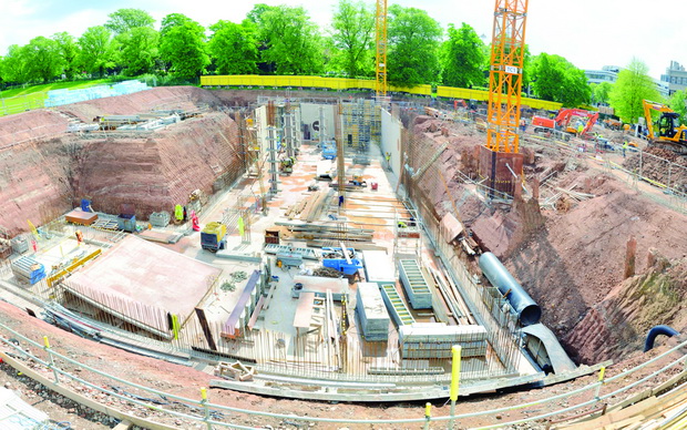 4_Foundations showing depth for ground air heat exchanger