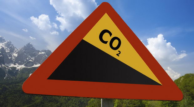 CO2 Znak za opasnost