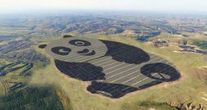 Соларна централа во облик на панда