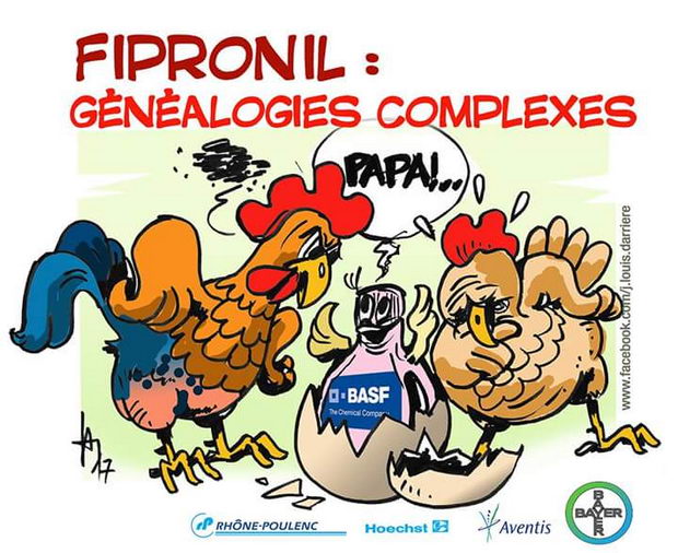 Fipronil BASF karikatura