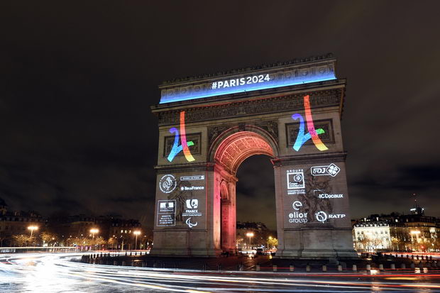 OLimpijada Pariz2024 Triumfalna arka velosipedska pateka