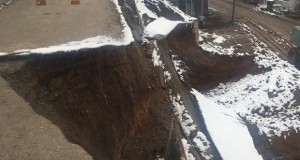 Дел од улица во Пржино пропадна во градежна јама