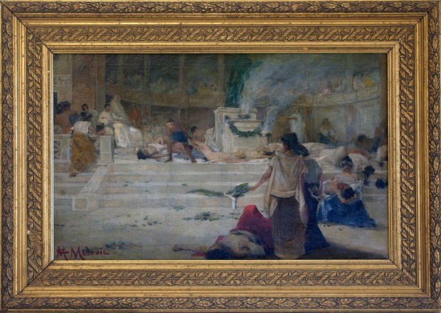 164. Медовиќ Целестин, Супер флумина бабилонис, масло на платно, 1890-93, 50х78