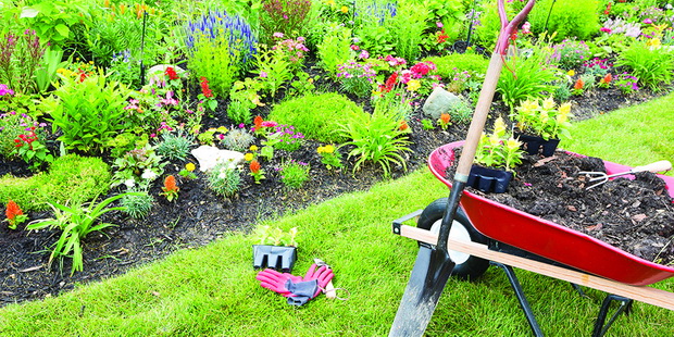 Gardening equipment ready for use