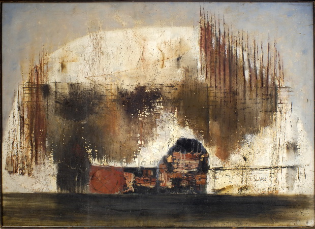 627. Слана Франце, Композиција, масло на платно, 1960-61, 88x120,5