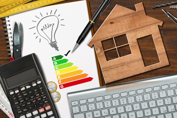 Energy Efficiency Rating - Wooden House Model