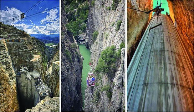 0 Izvedba na lačna brana Ermenek H=219 m