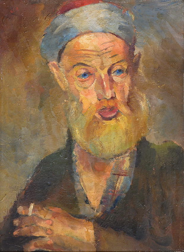 105. Мартиноски Никола, Турчин со бела брада, масло на картон, 1934-35, 63х48