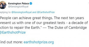 Принц Вилијам: Планетата е на крстосница, награда за оној кој ќе понуди решение