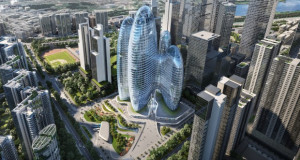 Четири меѓусебно поврзани футуристички кули