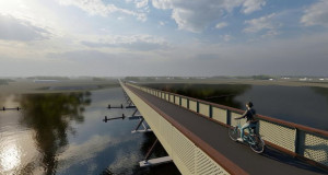 Холандија го гради најдолгиот мост за пешаци и велосипедисти во Европа(ВИДЕО)
