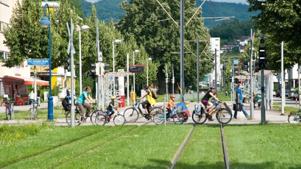 DP7TGB Freiburg im Breisgau, autofreie Siedlung Vauban, Carfree District Vauban