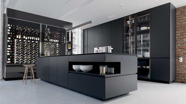 3D-Illustration of a new modern city loft apartment.