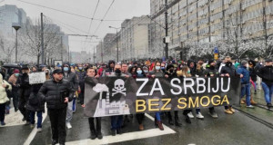 Србија: Одржан протест за чист воздух