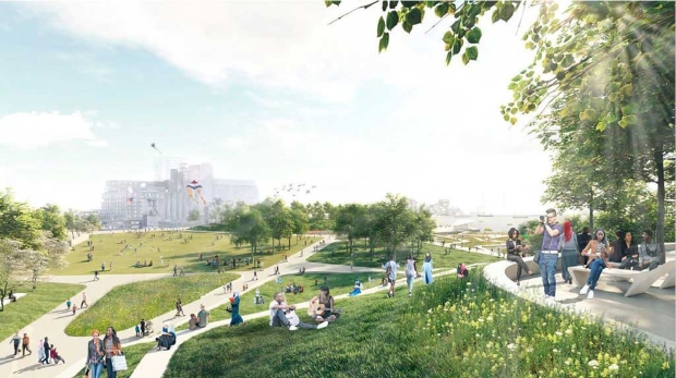 Il nuovo Park Maashaven. (Courtesy Gemeente Rotterdam)