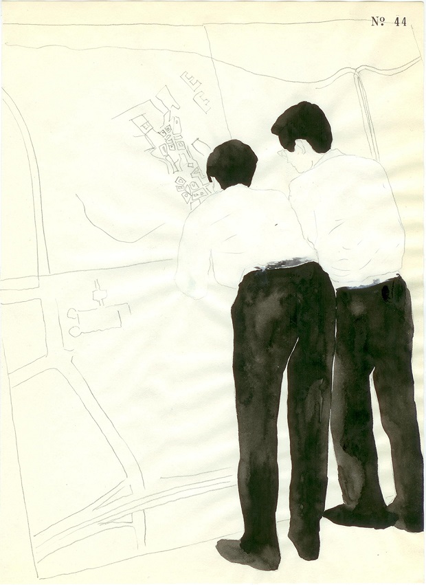 Yane.Calovski,ObsessiveSetting,Drawing.16,2010,29,7x21